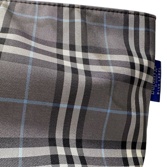 Autre Marque Burberrys London Gray Nova Check Blue Label NylonTote Bag - Picture 14 of 16